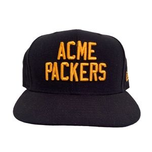 NWOT New Era Acme Packers 59Fifty Fitted Cap 7 1/4 Navy Blue/Yellow